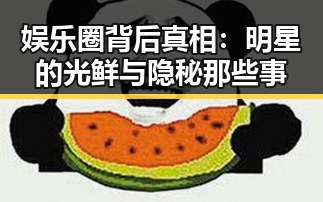 娱乐圈背后真相:明星的光鲜与隐秘那些事
