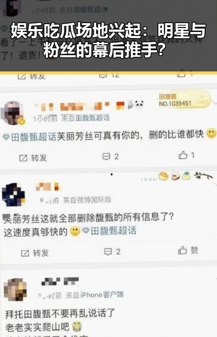 娱乐吃瓜场地兴起：明星与粉丝的幕后推手？